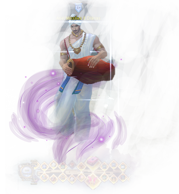 NPC Ariel, de missões e diárias