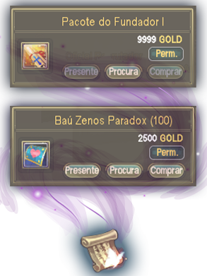 Pacote do Fundador e Baú Zenos Paradox na loja